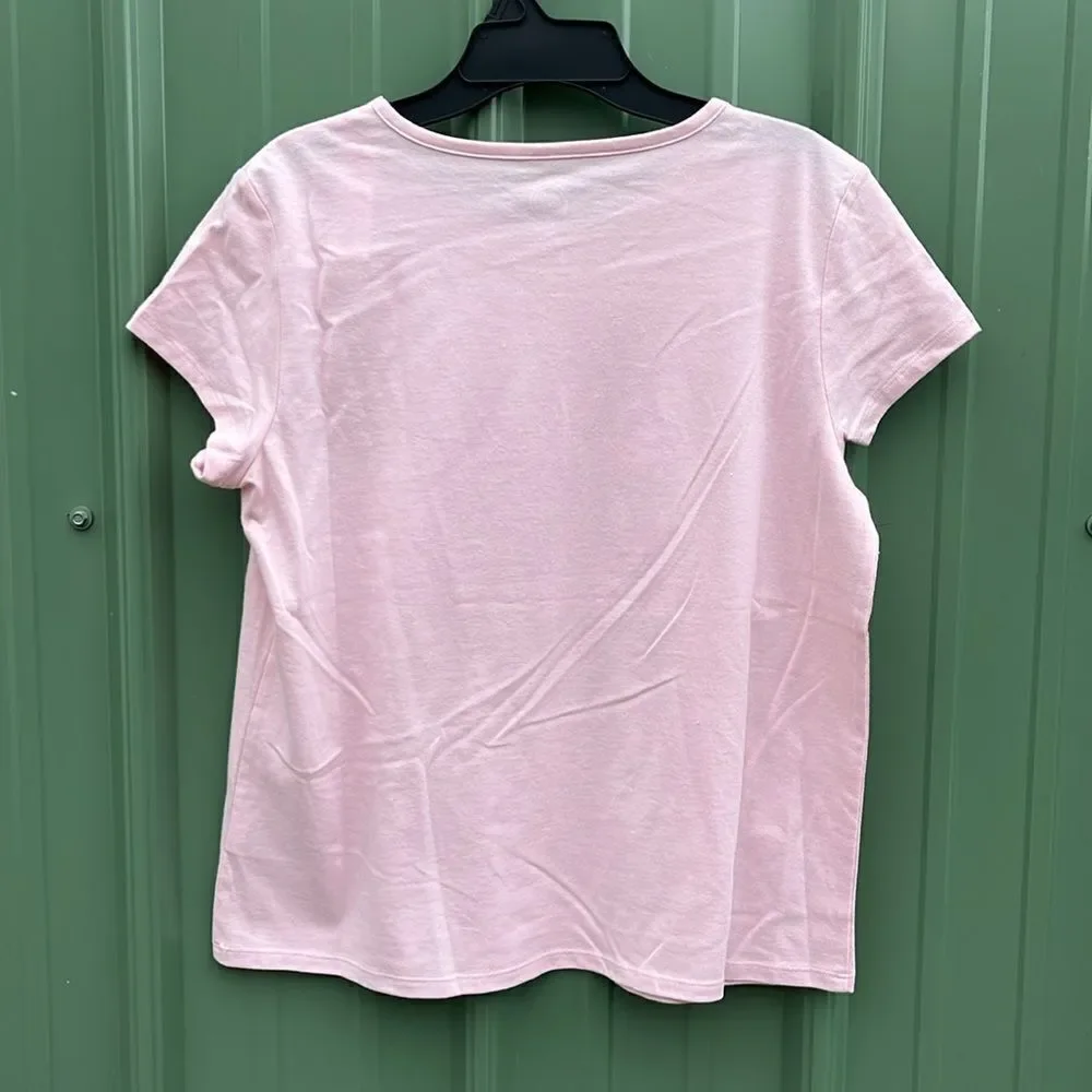 Girls Summer T-Shirt & Denim Shorts 2 Piece Set Size L